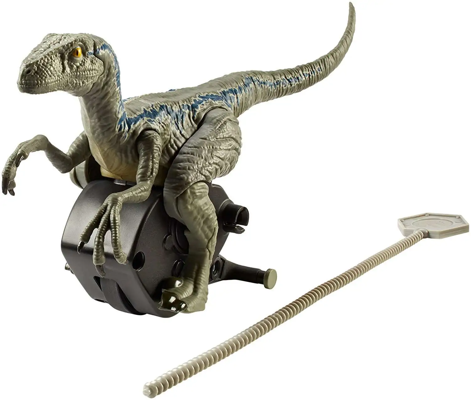 Promo 😉 Jurassic World Fallen Kingdom Rip Run Dinos Velociraptor Blue Action Toy 👏 - Image 2