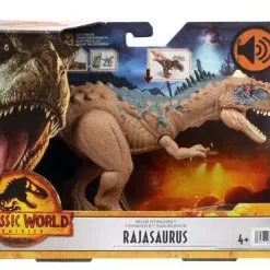 Top 10 🔥 Jurassic World Dominion Roar Strikers Rajasaurus Action Figure [Light Brown] ✔️