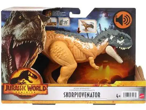 Best Sale 🤩 Jurassic World Dominion Roar Strikers Skorpiovenator Action Figure ⌛